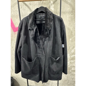 BERNARDO Black Faux Suede Jacket Size 1X New